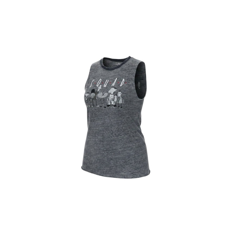 rue21 Hey Arnold Tank Top Womens M Gray New Nickelodeon Squad Graphic Burnout